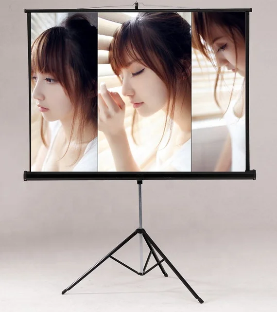 VICTORY Future Portable Tripod Projection Screen,100 Inches