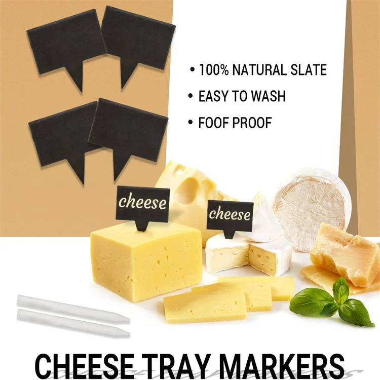 Custom Wholesale Natural Blank Black Slate Plant Label Tag Slate Plant Labels for Outdoor Garden Waterproof T Tag Plant Markers