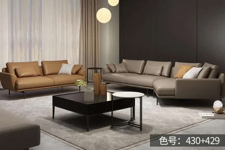 FKS-LX-8306 Living room furniture leather sofa set
