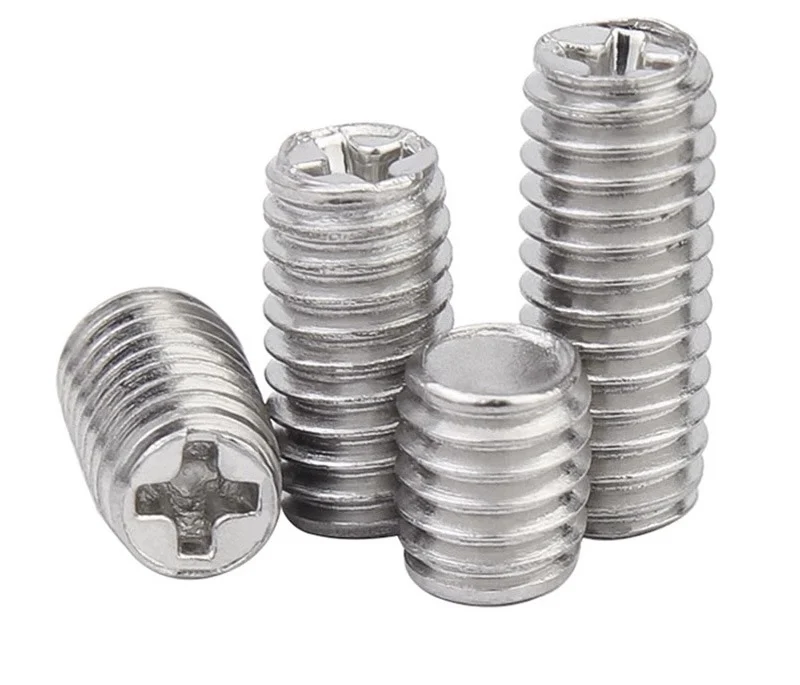 Cross Recessed Set Screws with Flat point Stainless Steel Phillips Set Screw