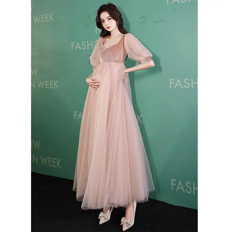 Large Party Evening Dress Pregnant Women Wedding Gown Maternity Wedding Dresses Photo