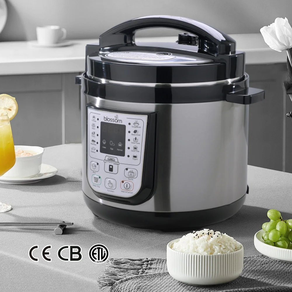 Blossom 13-in-1 Multifunctional Pressure Cooker with Accessories Measuring Cup US Plug and Programmer Function