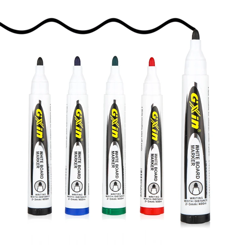 GXIN G-210A Custom Logo Nib 4 colors white board marker high quality easily erasable factory supplier whiteboard marker pen