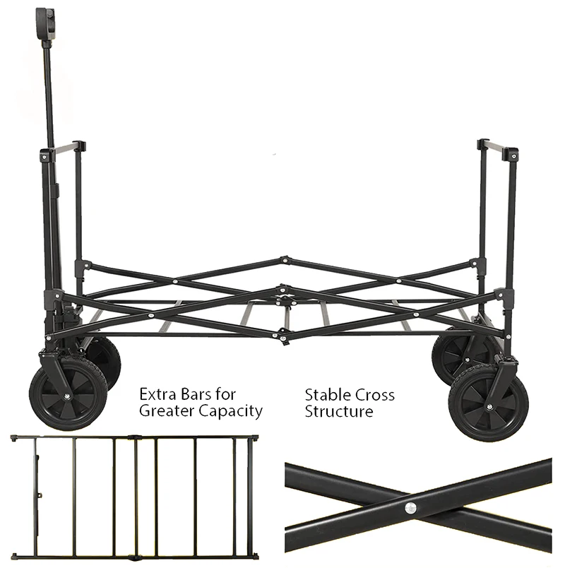 Wholesale Iwayman Collapsible Foldable Wagon With 220lbs Weight Capacity
