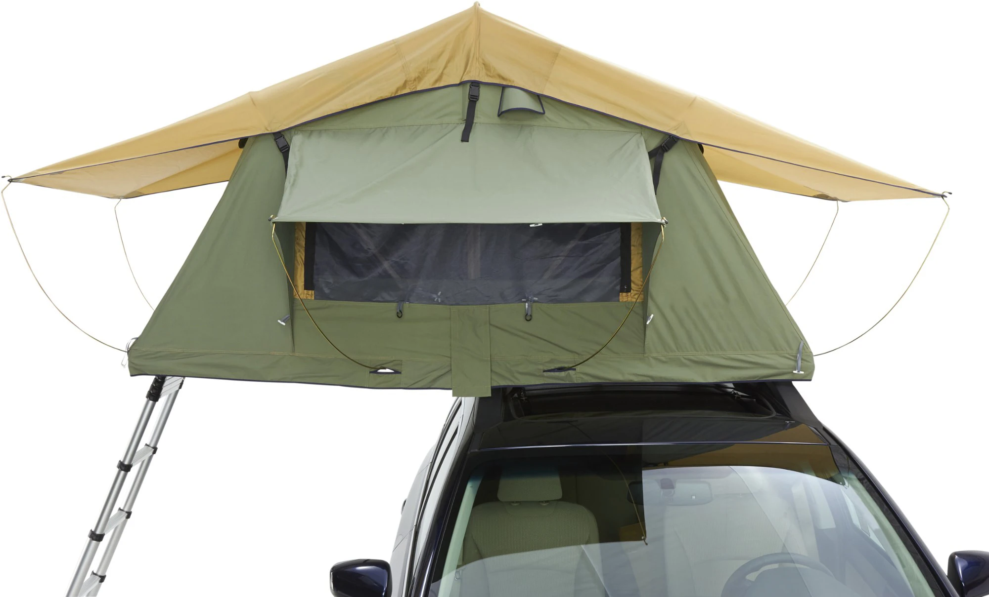 High quality aluminum car outdoor rooftop tent camping 2-3 person roof soft shell top tent