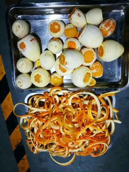 Hot sale full automatic peeling machine for orange and lemon