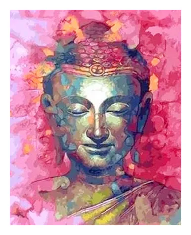 LS Wholesale 5d Diy Full drill Square/round religion buddha print portrait diamond painting for wall decoration