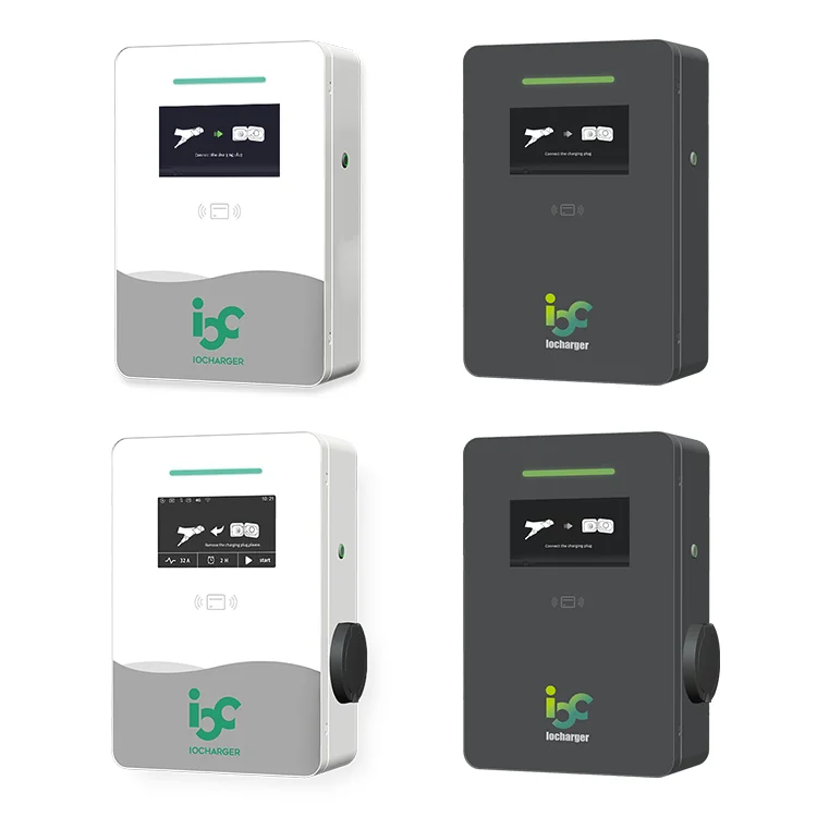  Смарт-зарядное устройство для электромобилей IEC 62196 OCPP1.6 тип 2 wallbox 22 кВт с разъемом типа поддержка RFID мобильное приложение управления