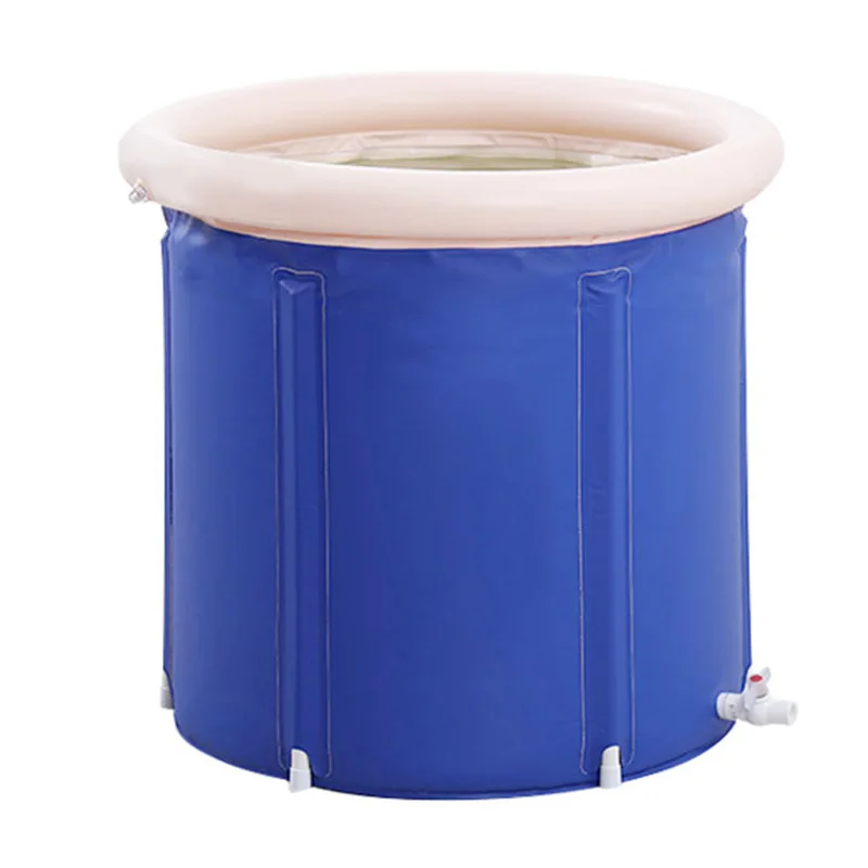 OEM custom ice bath tub foldable outdoor bathtub pvc portable inflatable ice bath tub with lid