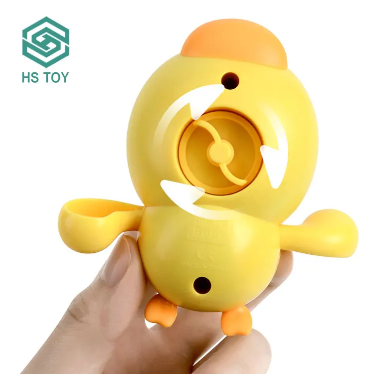 HS Swimming Baby Bath Animal Floating Wind Up Swimming Duck Clockwork Winding Toys For Toddler