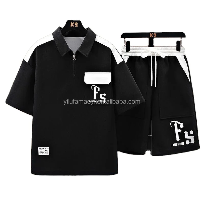2024 Short Sets for Men Casual Clothes Summer Man 2 Piece Set Sports Suits for Men Shirts and Shorts Male Sets Gym