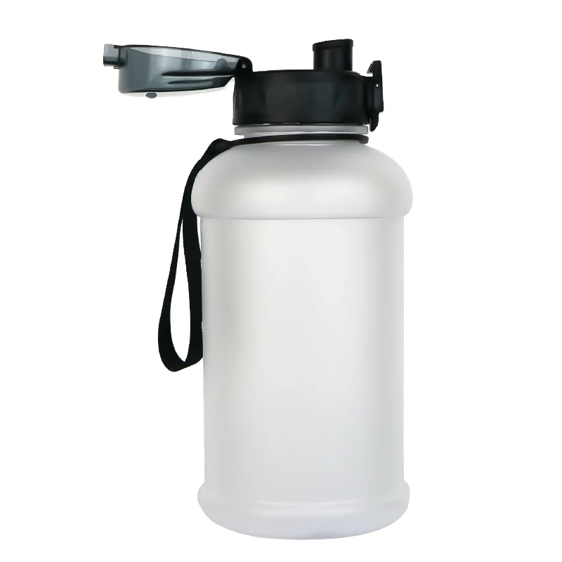 Bodybuilding Water Bottle Big Sports Gym Fitness BPA FREE 1.3L 2.2L Plastic Shaker Water Bottle