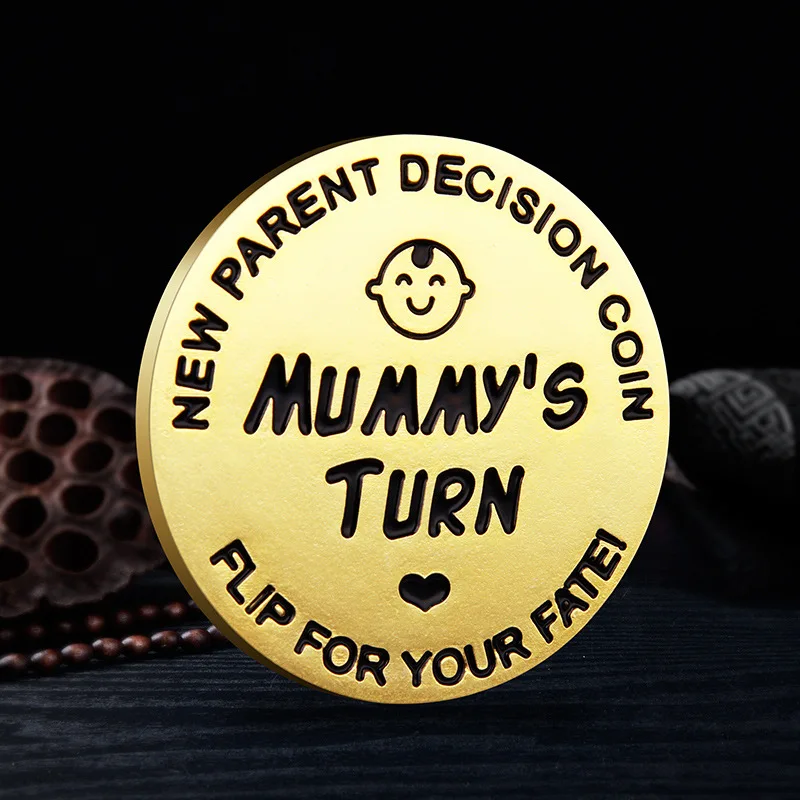 Hot selling New parent Decision Challenge Coin custom logo challenge coin manufacturer flip coin