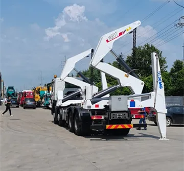 3 оси 40ft Контейнер боковой погрузчик полуприцеп для
