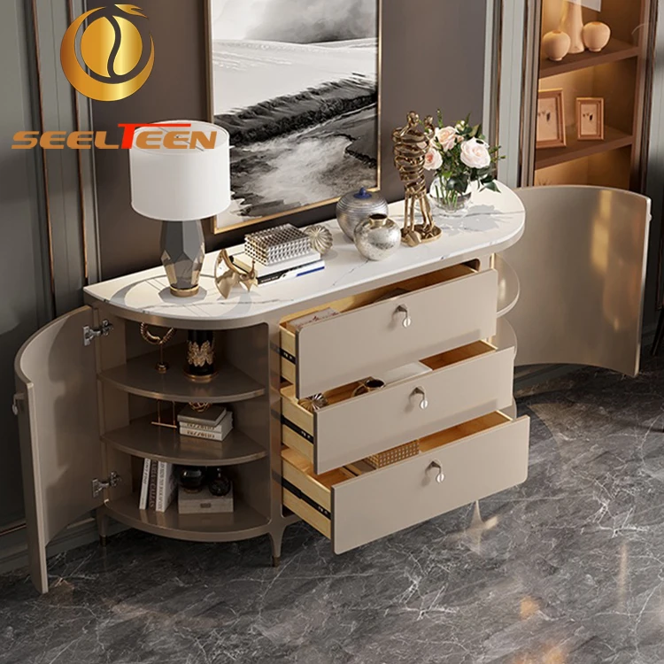 Wholesale Low MOQ Design Sideboard Buffet Table Luxury Console Table
