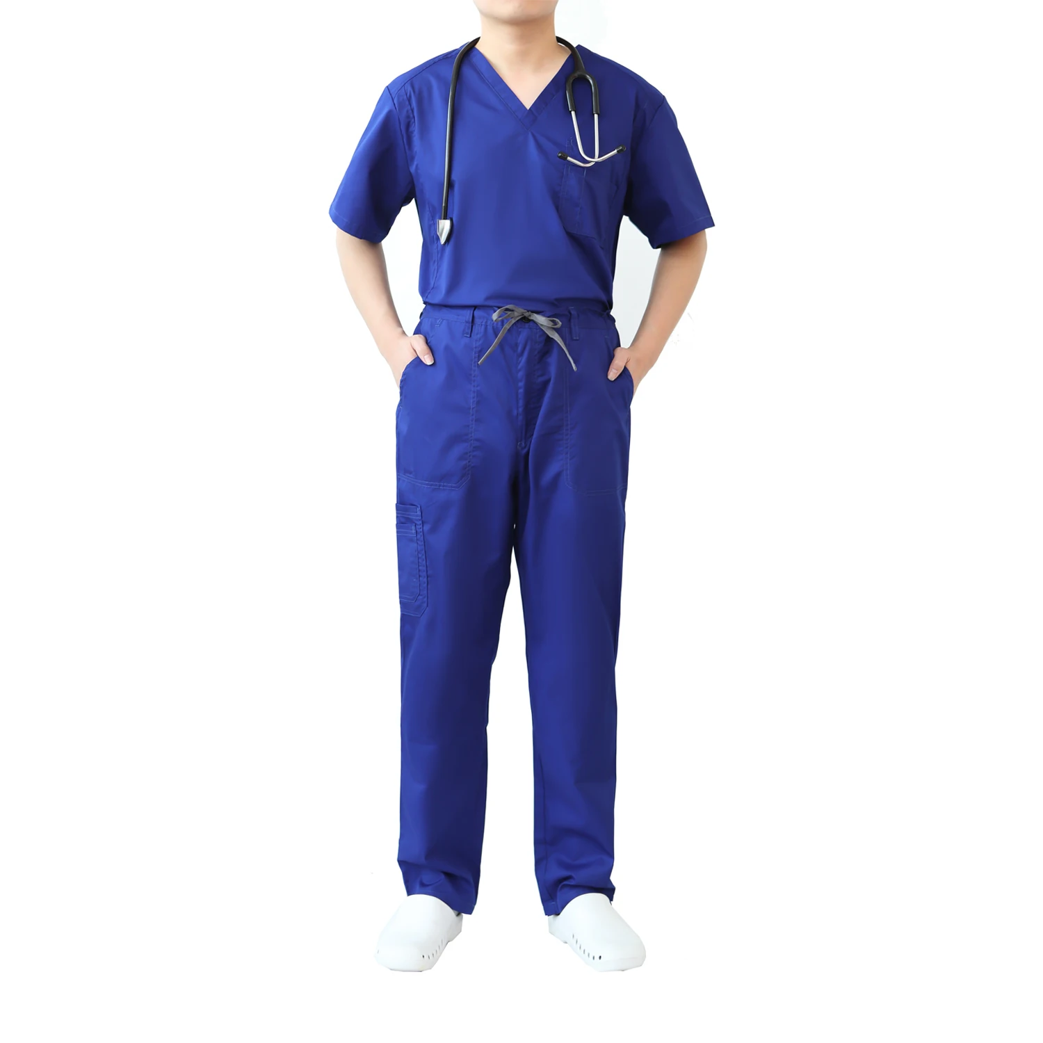 Dropshipping New Style Mens Scrubs uniform sets for hospital soft high quality plus size scrub nurse uniform for men
