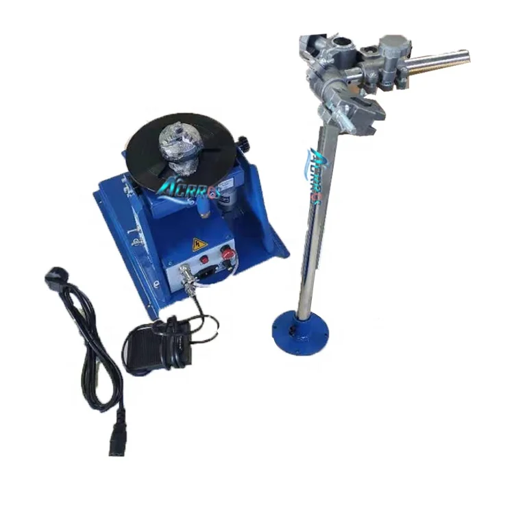220V 110V Welding positioner 10kg welding rotary table 65mm lathe chuck torch stand