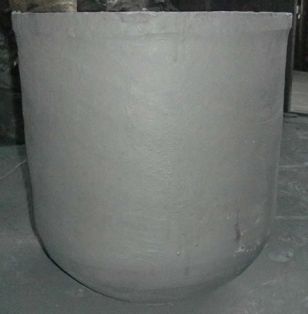 Melting non-ferrous metal using graphite silicon carbide crucible 5kgs to 500kgs
