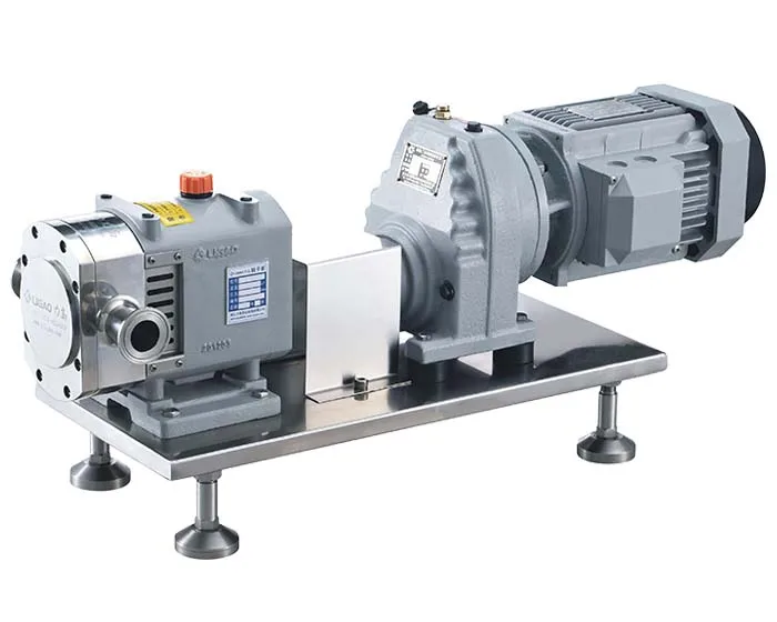 Sanitary Stainless Steel Lobe Rotor Pump with Gear Reducer