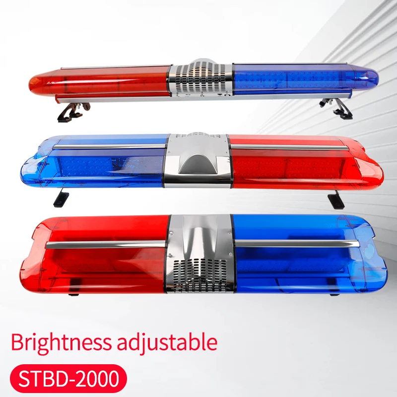 Customized OEM Car Roof Mounted Led Red Blue Emergency Flashing Ambulance Warning Light Bar