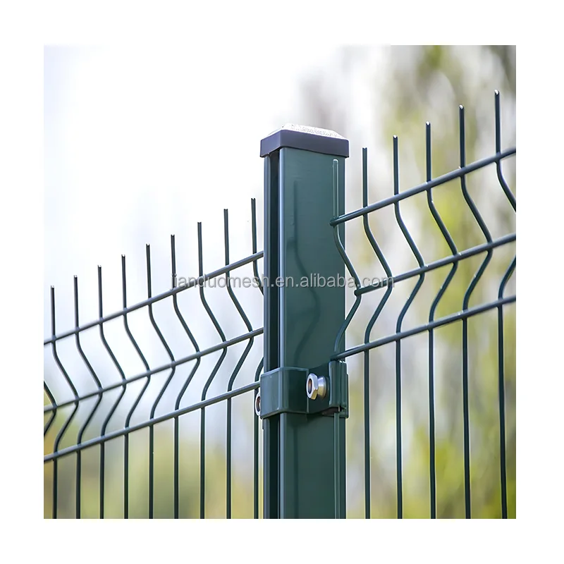 Top Selling Fencing Trellis And Gates Triangle Bends Outdoor Metal 3D Curved Welded Steel Wire Mesh Fence Panel