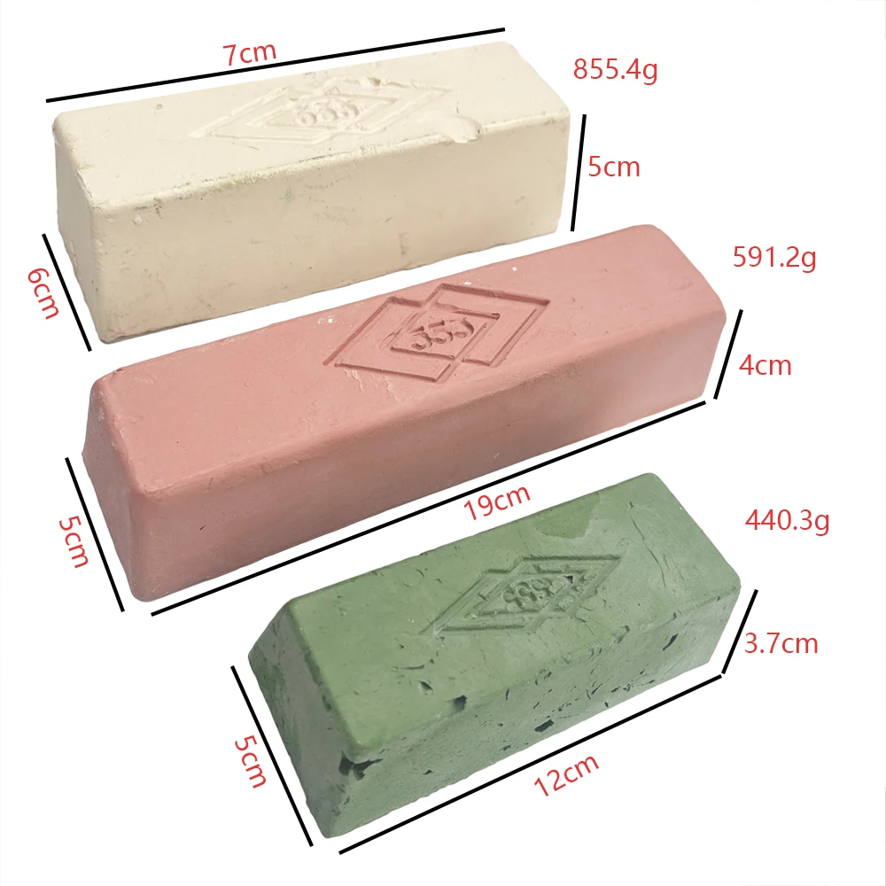 White 555# Polishing Wax Stainless Steel Copper Ferroalloy Aluminum and Other Metal Polishing