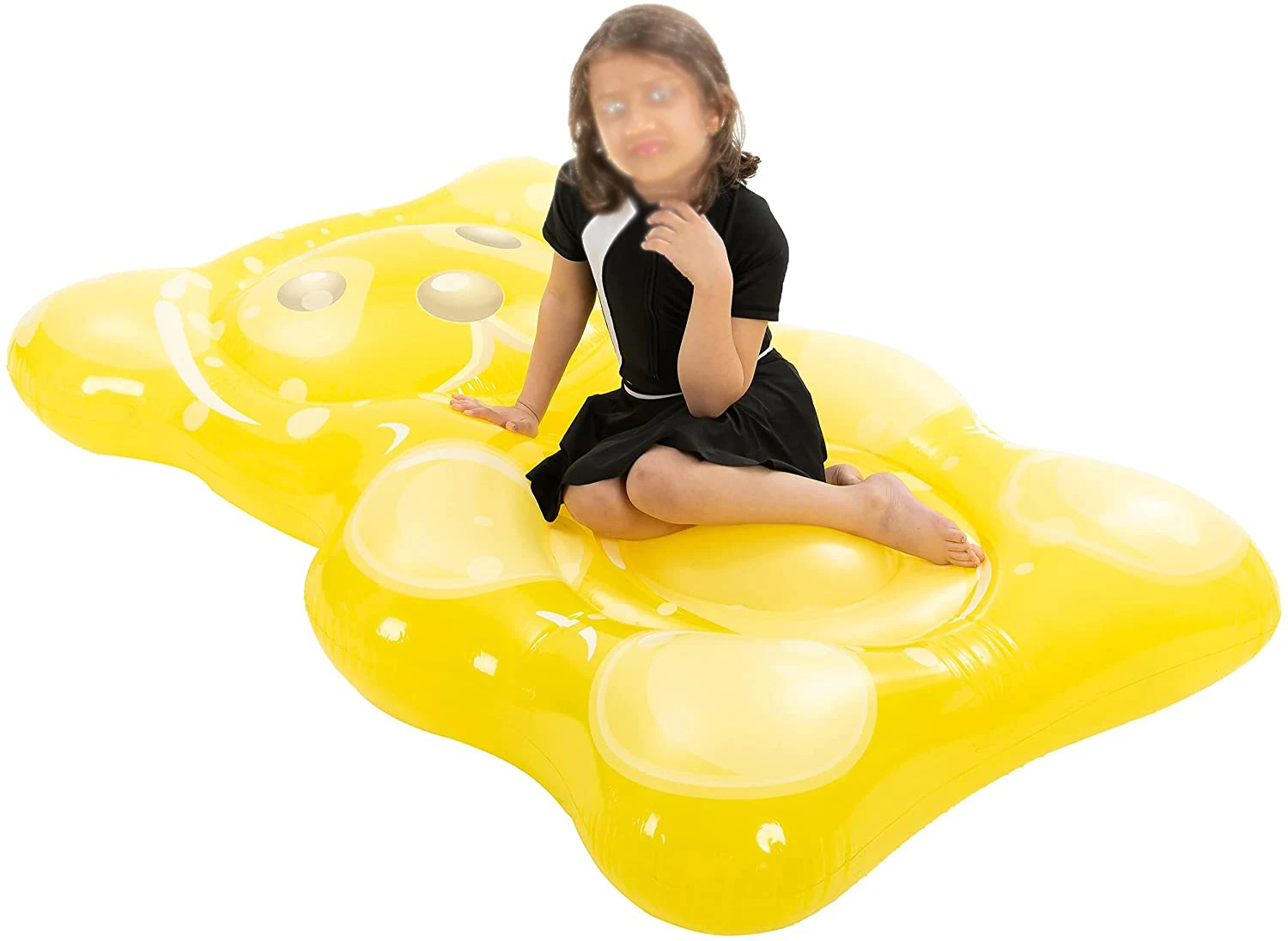 Надувной медведь-резинка, плавающий плот, симпатичная игрушка для водного бассейна, для сада и пляжа, детский бассейн для малышей, 60 дюймов