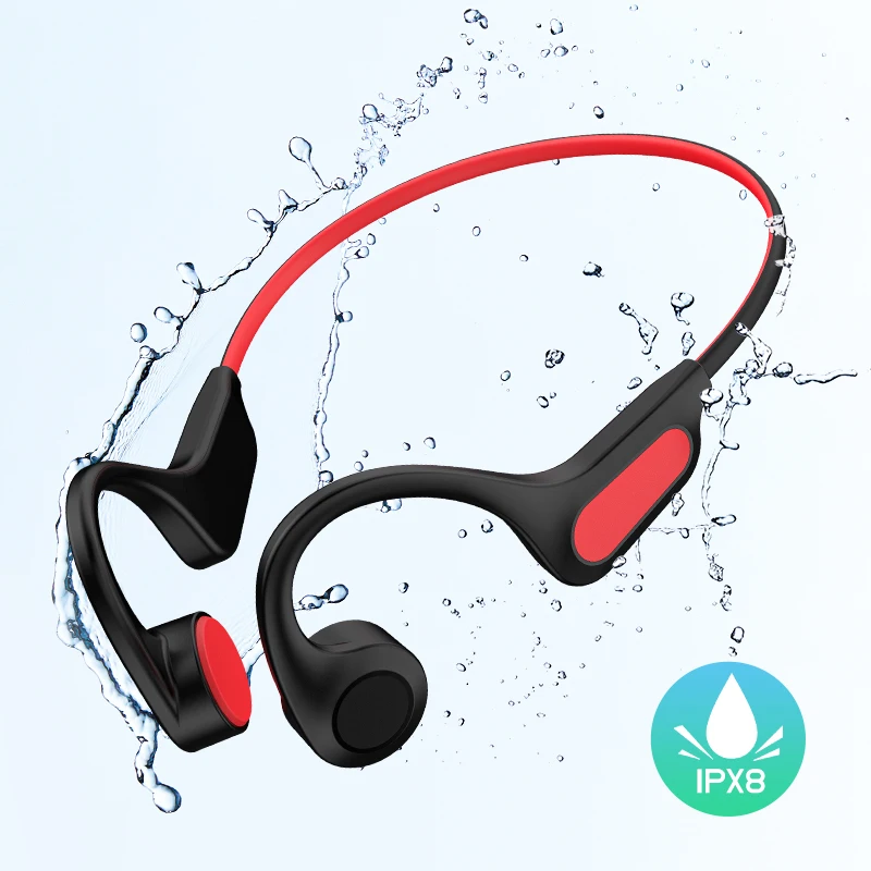 Cooyee Swimming Ip68 Waterproof Bone Conduction Headphone Sport Wireless Bluetooth Headphone Earphone