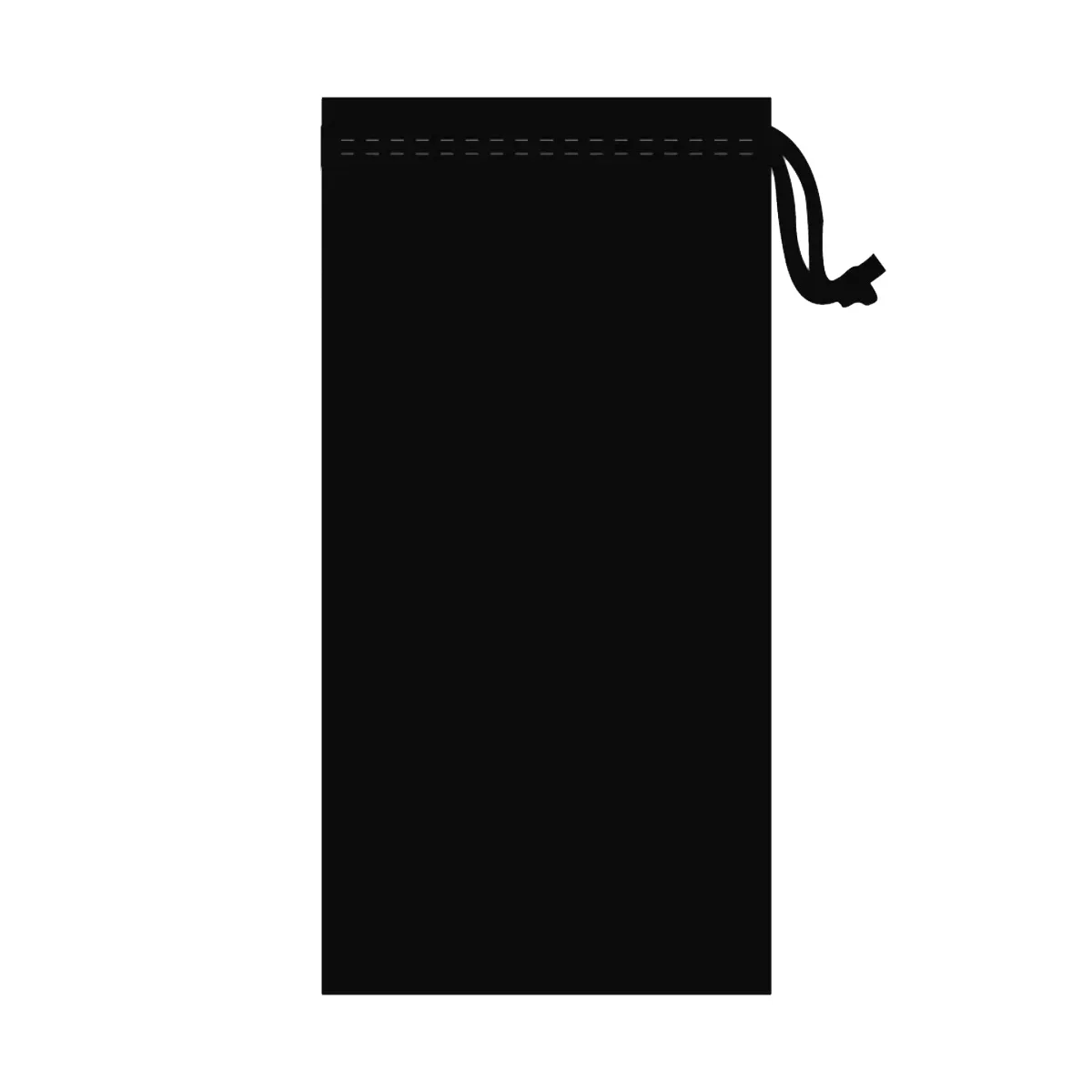 Custom RPET Black Microfiber Drawstring Sunglass Pouch bag eyeglasses pouch