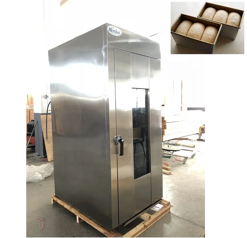 32 Trays Bread Dough Proofer Single Door Dough Fermentation Machine Baked Food Bakery Machines 32 Trays Proofer Dough Prover