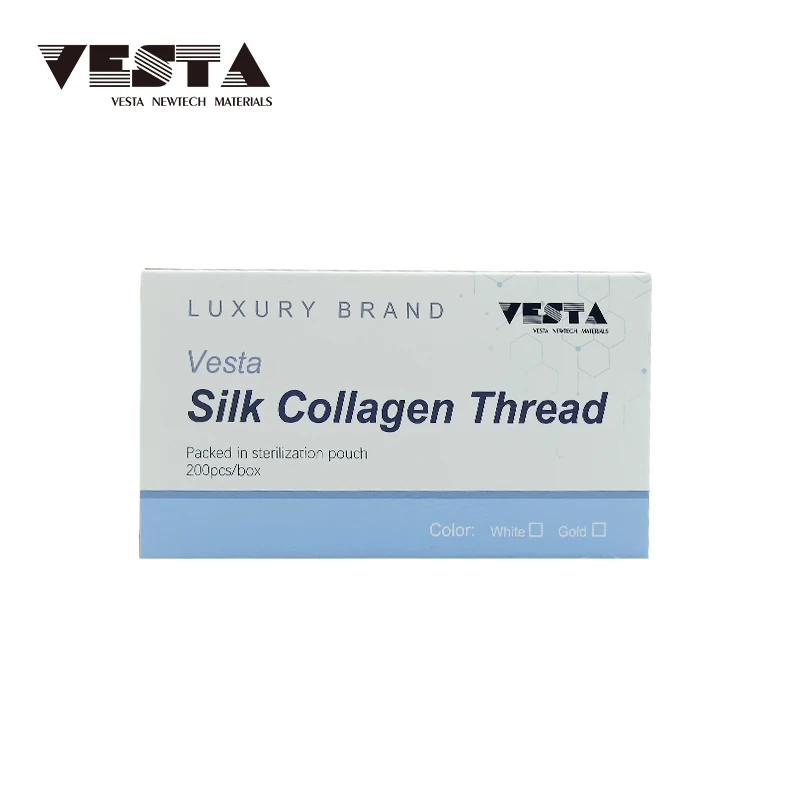 Hot Selling Water Souble Collagen thread Face Lifting Absorbable hydrolyzed Collagen threads To Remove Wrinkles