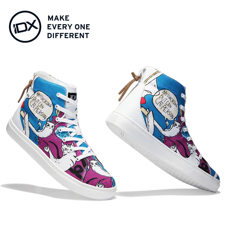 
2021 One pair graffiti custom fashion canvas for men casual printed shoes 