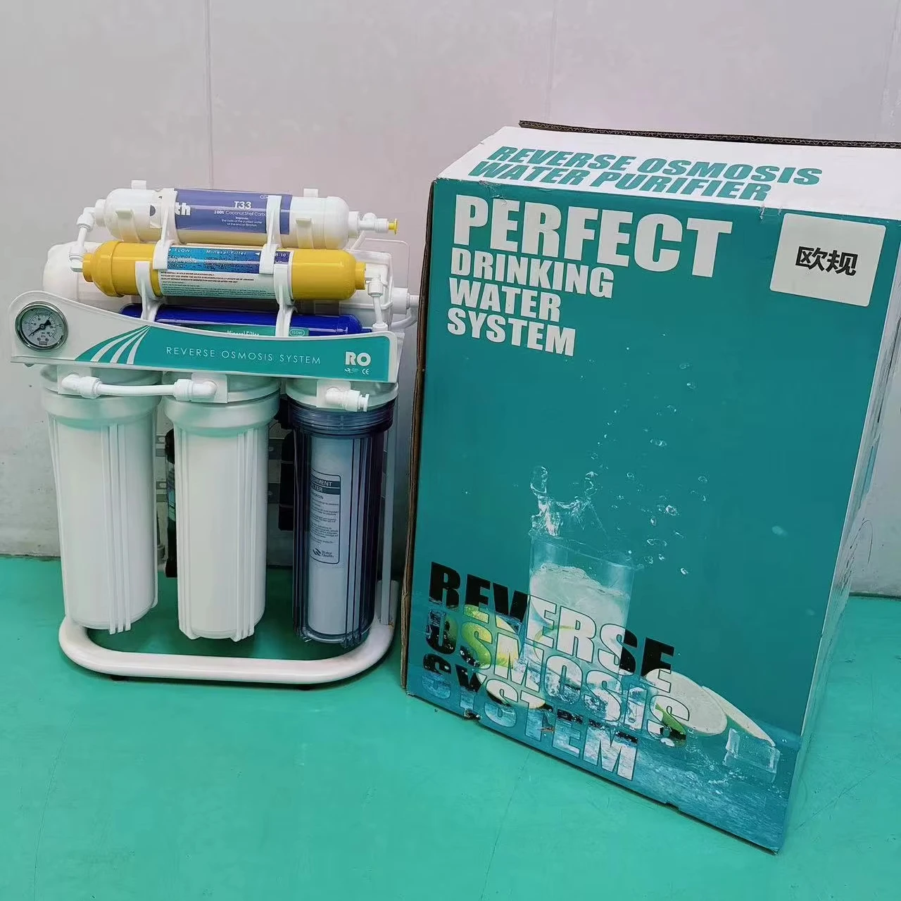 7 ступеней 600GPD обратного осмоса Водяной фильтр системы RO мембранный очиститель воды