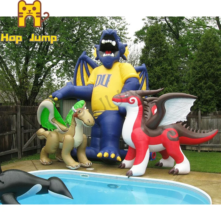 2m custom 0.4mmPVC inflatable zenith dragon cartoon toy inflatable dragon for playing
