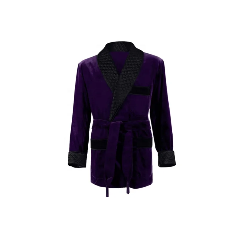 
mens coat pant designs wedding suit Smoking jacket Velvet Cotton Men Blazer Jacket Party Prom Casual Smoking jacket 