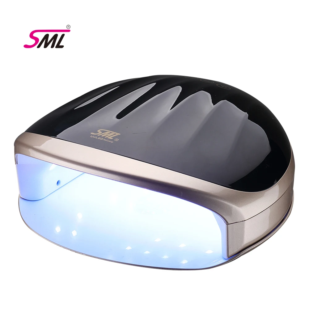 SML 2023 High Quality Double Light Source 180W UV/LED Nail Lamp  With Custom plugs