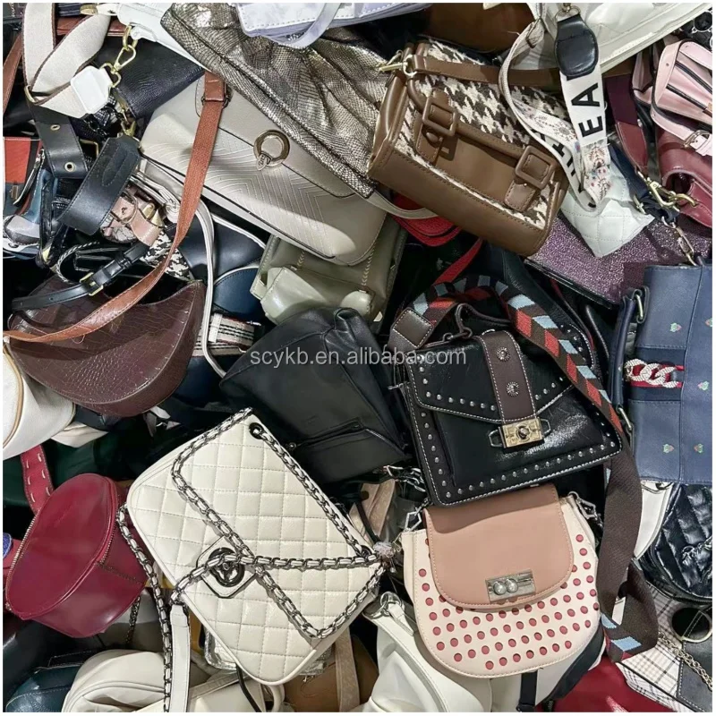 A15 Used leather bag women ukay bags second hand and wholesale  for women fashion style sheepskin cowhide