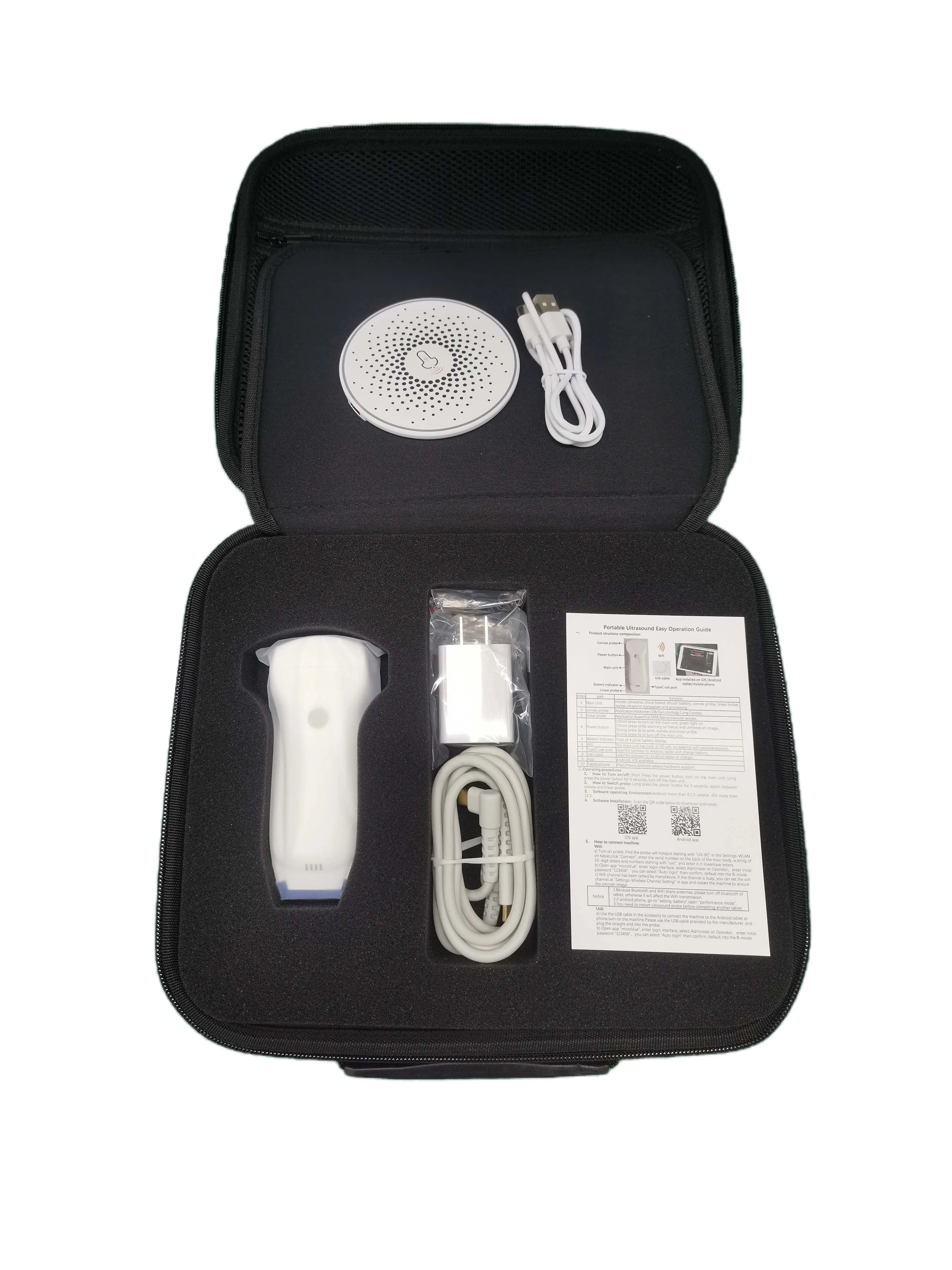 Двойной зонд беспроводной цветной Доплеровский Ультразвуковой сканер Wifi ультразвук MSLPU80