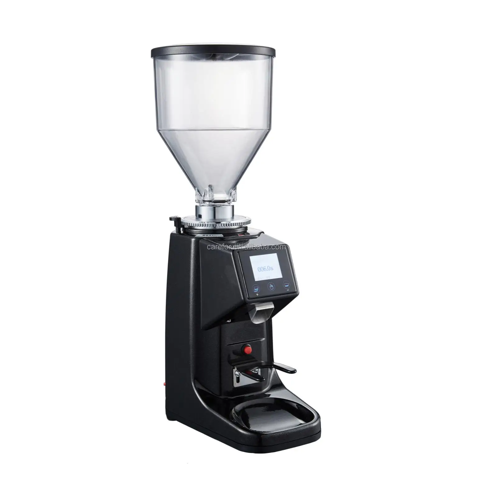 Commercial Electric Coffee Grinder Grade Touch Screen Automatic Espresso Coffee Grinder With Funnel