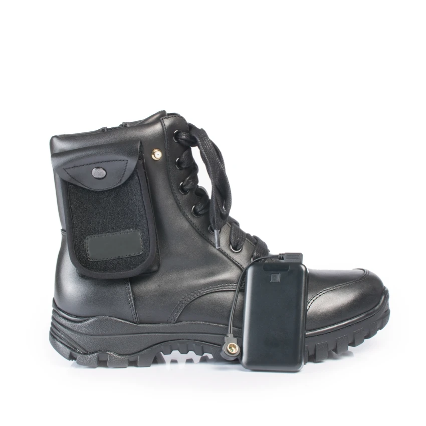 New Type Cow Leather Outdoor Heating Boots Rechargeable Heated Winter Shoes
