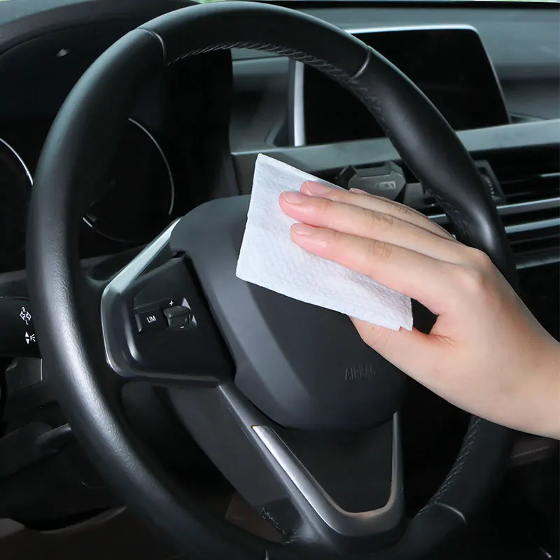 Factory wholesale Carglasses Cleaning wipes Car Interior Cleaner Wet Wipes Car