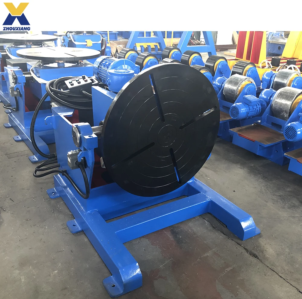 300kg small rotating pipe turning positioner welding turning table