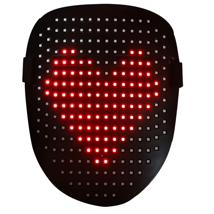 Best Seller Halloween Party Masks ABS Plastic and Sponge with LED RGB Light up Mask 0.5W SMD3535 Funny Cosplay Flash Mask