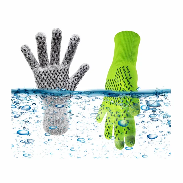 outdoor sporty bike riding gloves wholesale fishing gloves warm waterproof navy unisex gloves waterproof for winter hunting