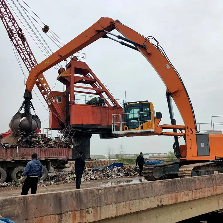 Heavy Duty Waste To Energy Station Garbage Waste 3MT Electric Hydraulic Grab Bucket