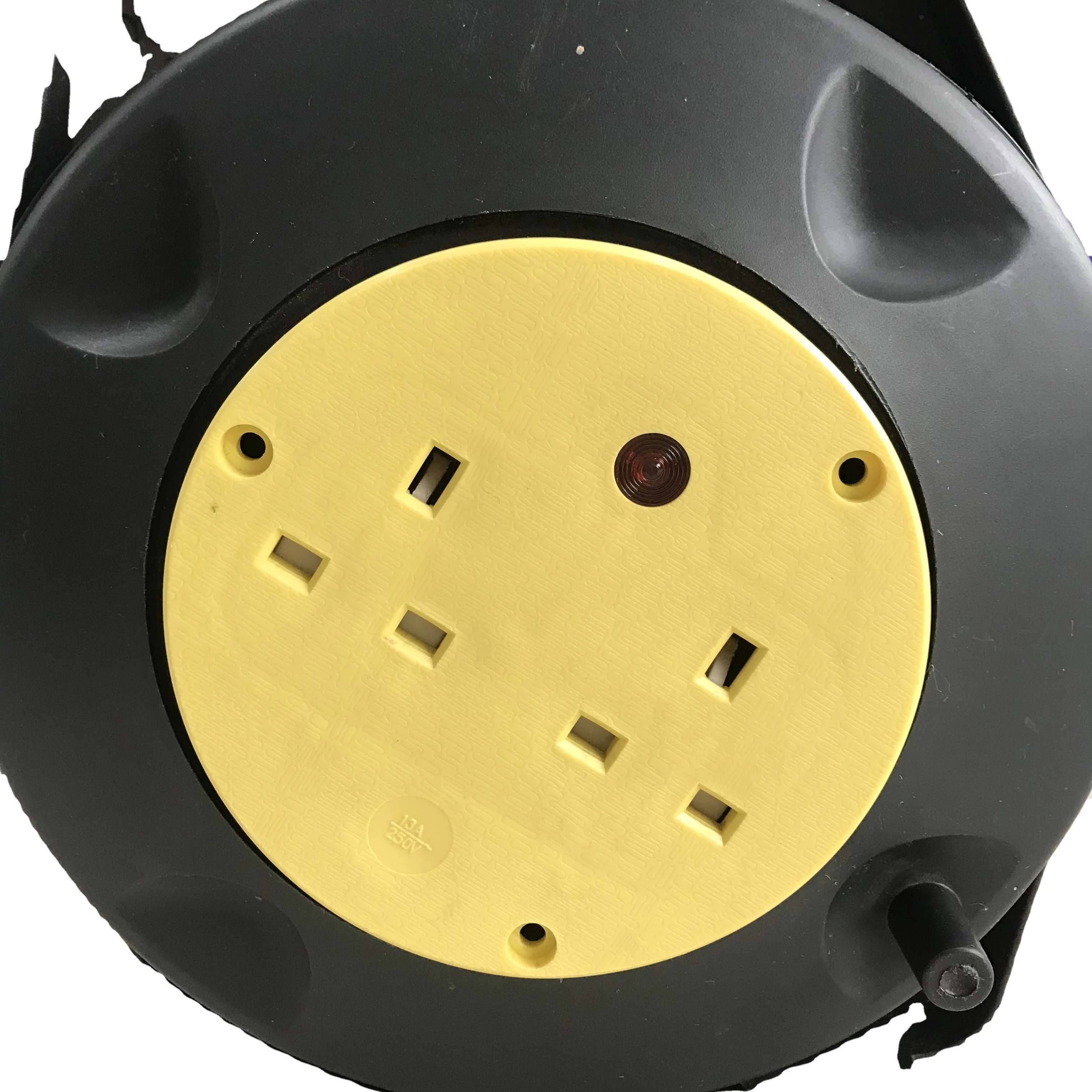 2 Ways UK Extension Power Cable Reel 1-5m