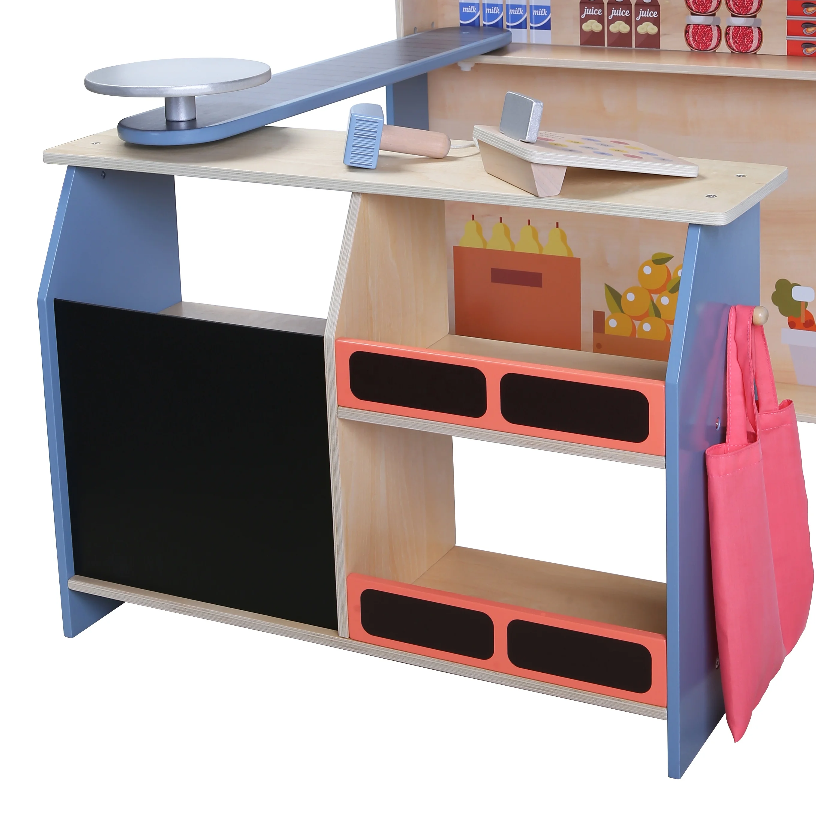 Montessori Toys Role-play Educational Toy Wooden Supermarket Toy for Toddler