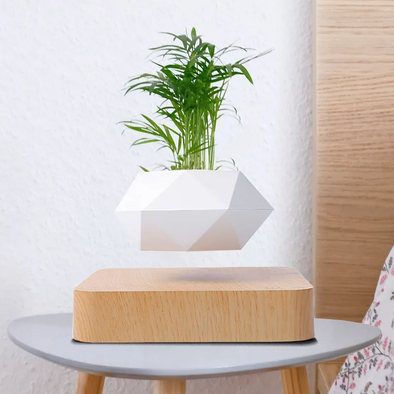 Magnetic Levitating Flower Pot Levitating Plant Pot for Plants Bonsai Planter Electric DIY flower pot suspension