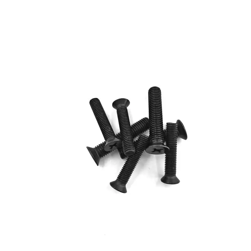 Black Steel Flat Countersunk Head Cross Recessed Screw Bolt Black steel flat countersunk head cross recessed screws