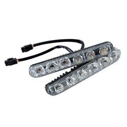 Auto 6 Led Daytime Running Lights Driving Lamp Universal Fit Led Car Fog Light